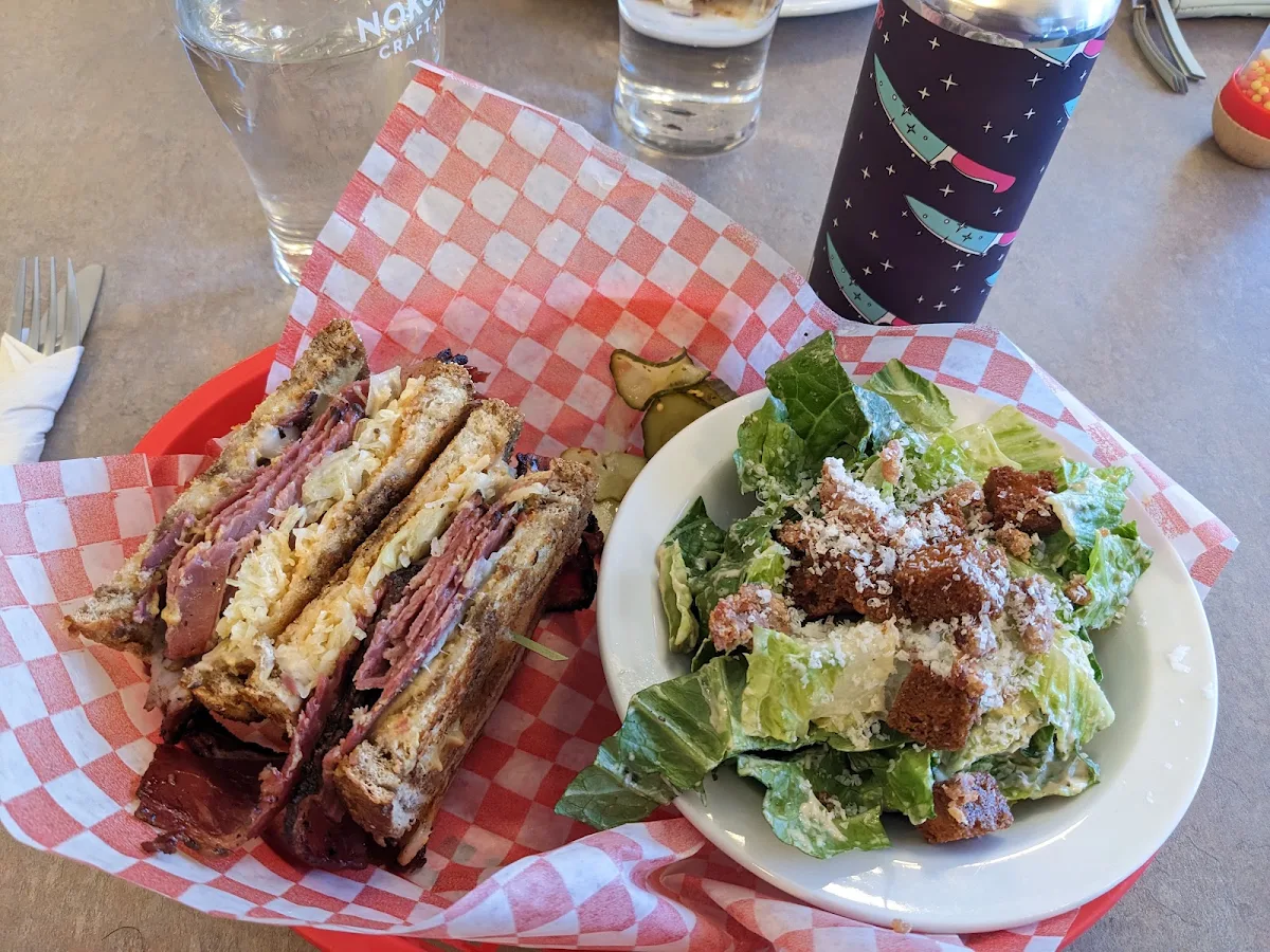 Reuben Sandwich and Ceasar Salad, Bud's BBQ