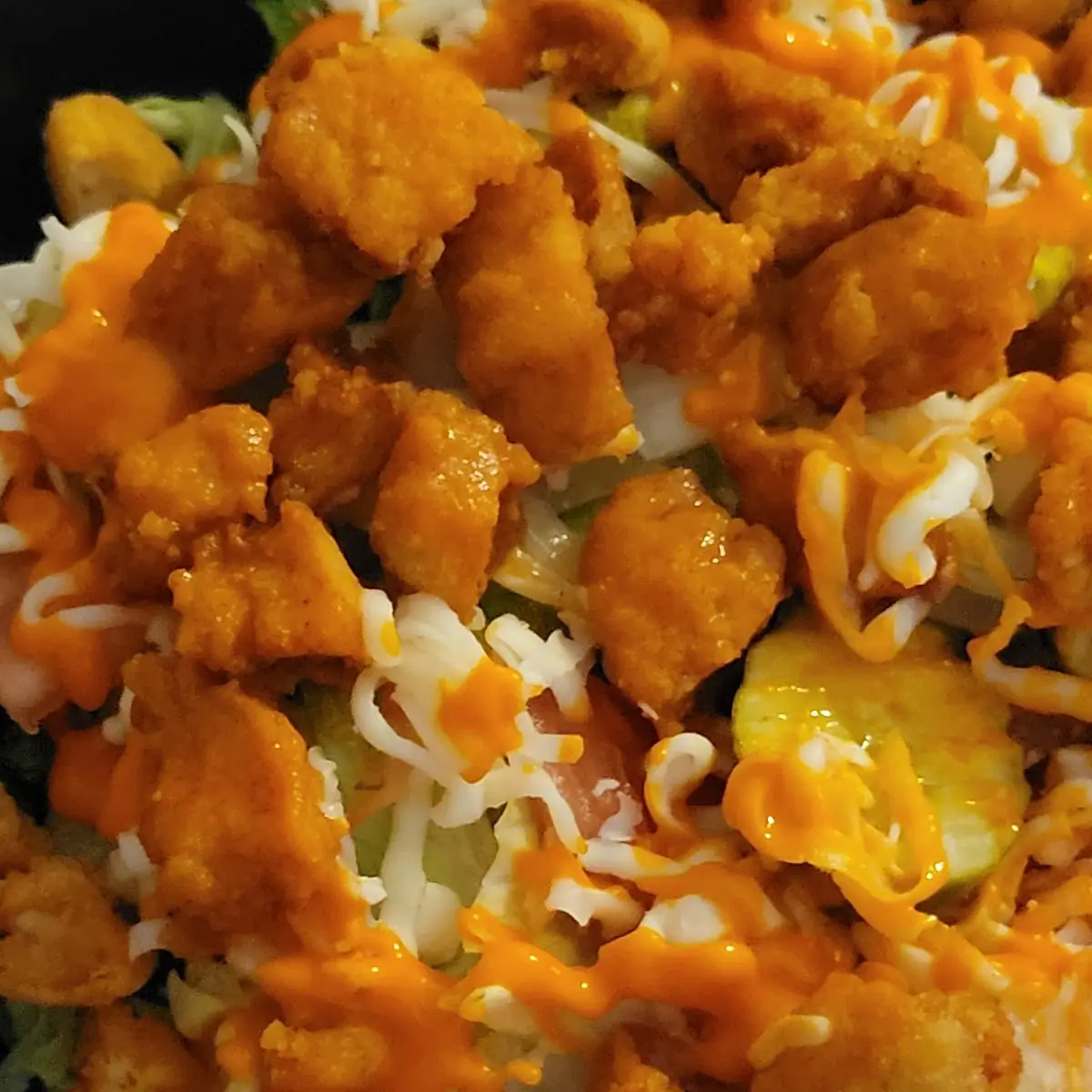 Crispy Buffalo Chicken Salad