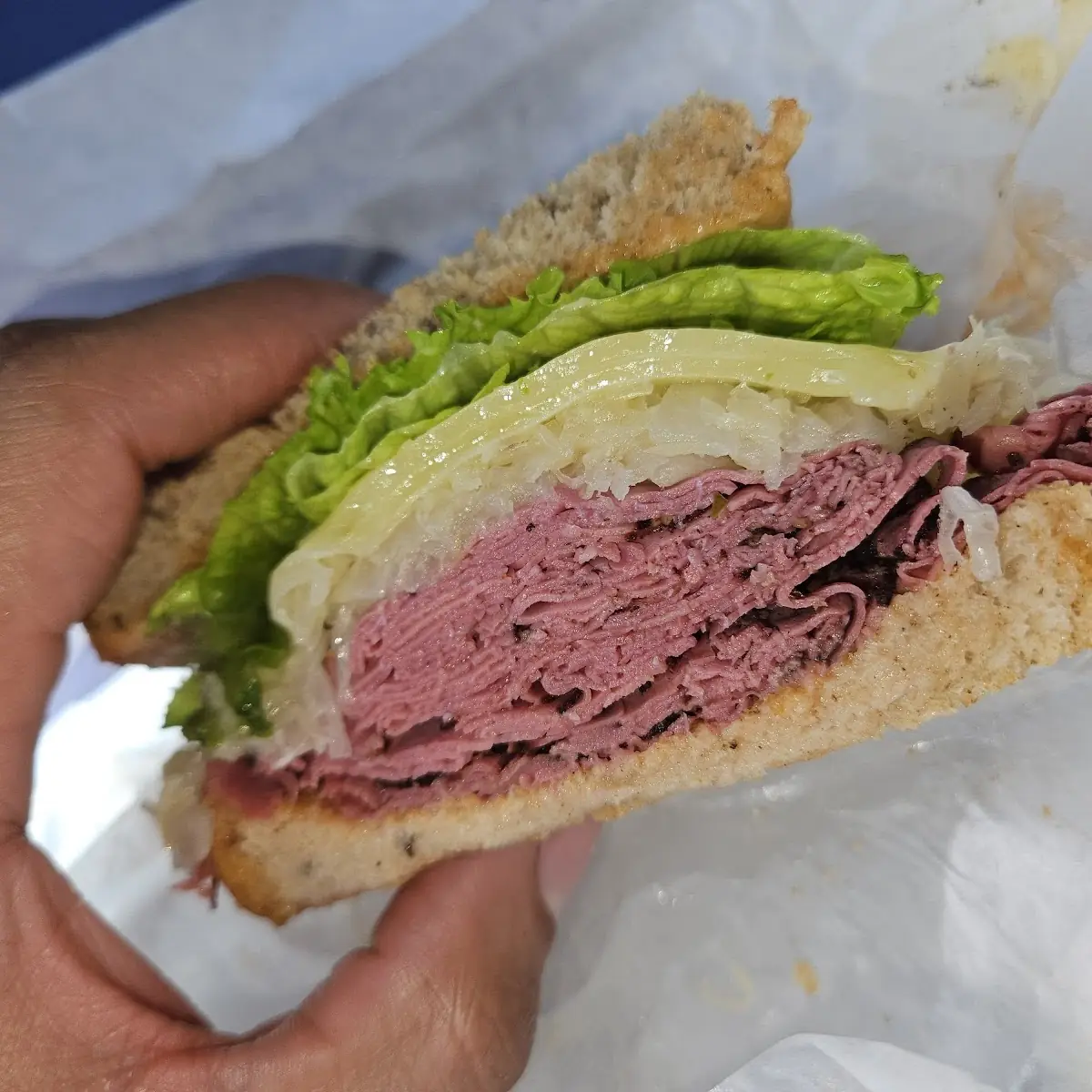 Pastrami & Swiss Sandwich