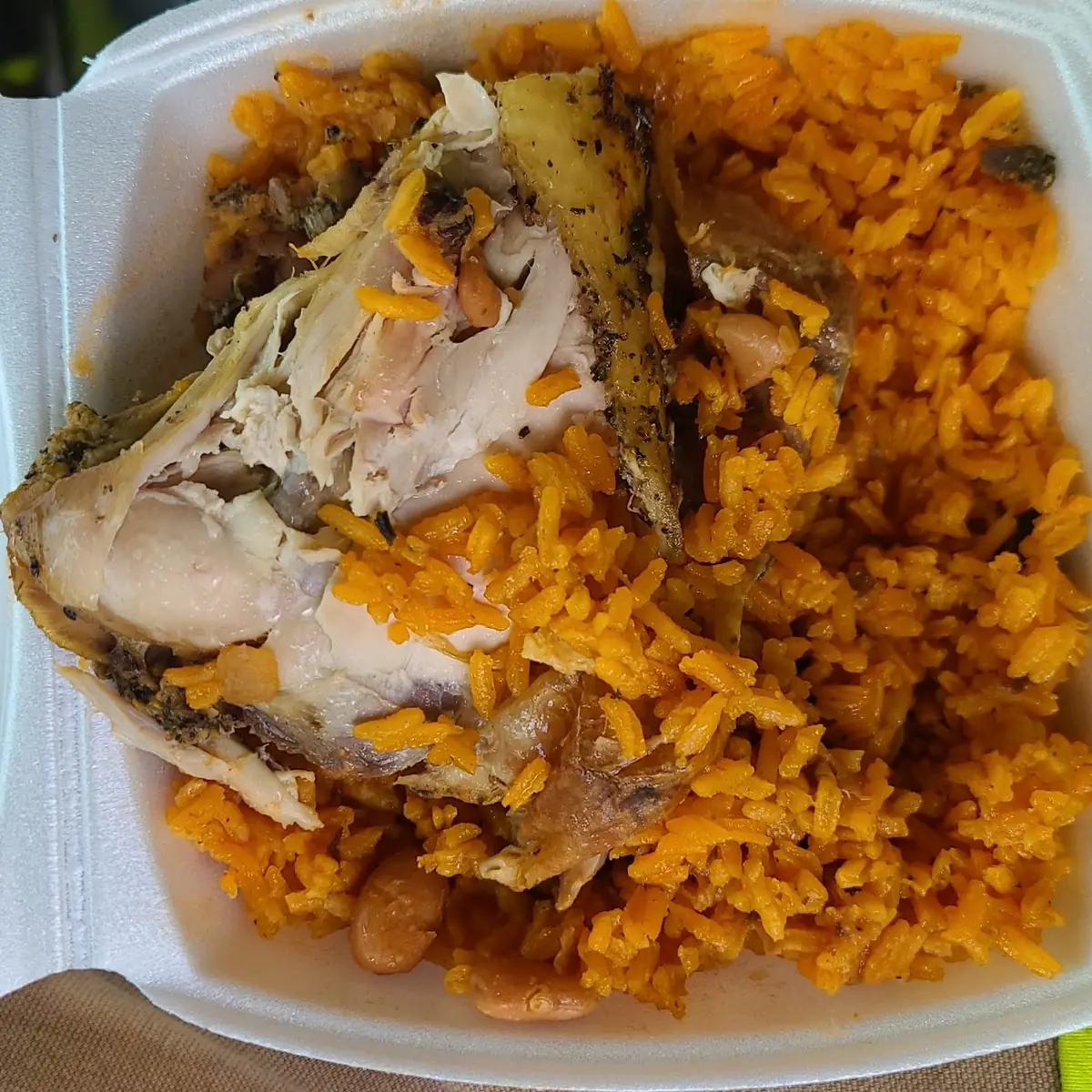 Spanish Rice and Beans with Roasted Chicken