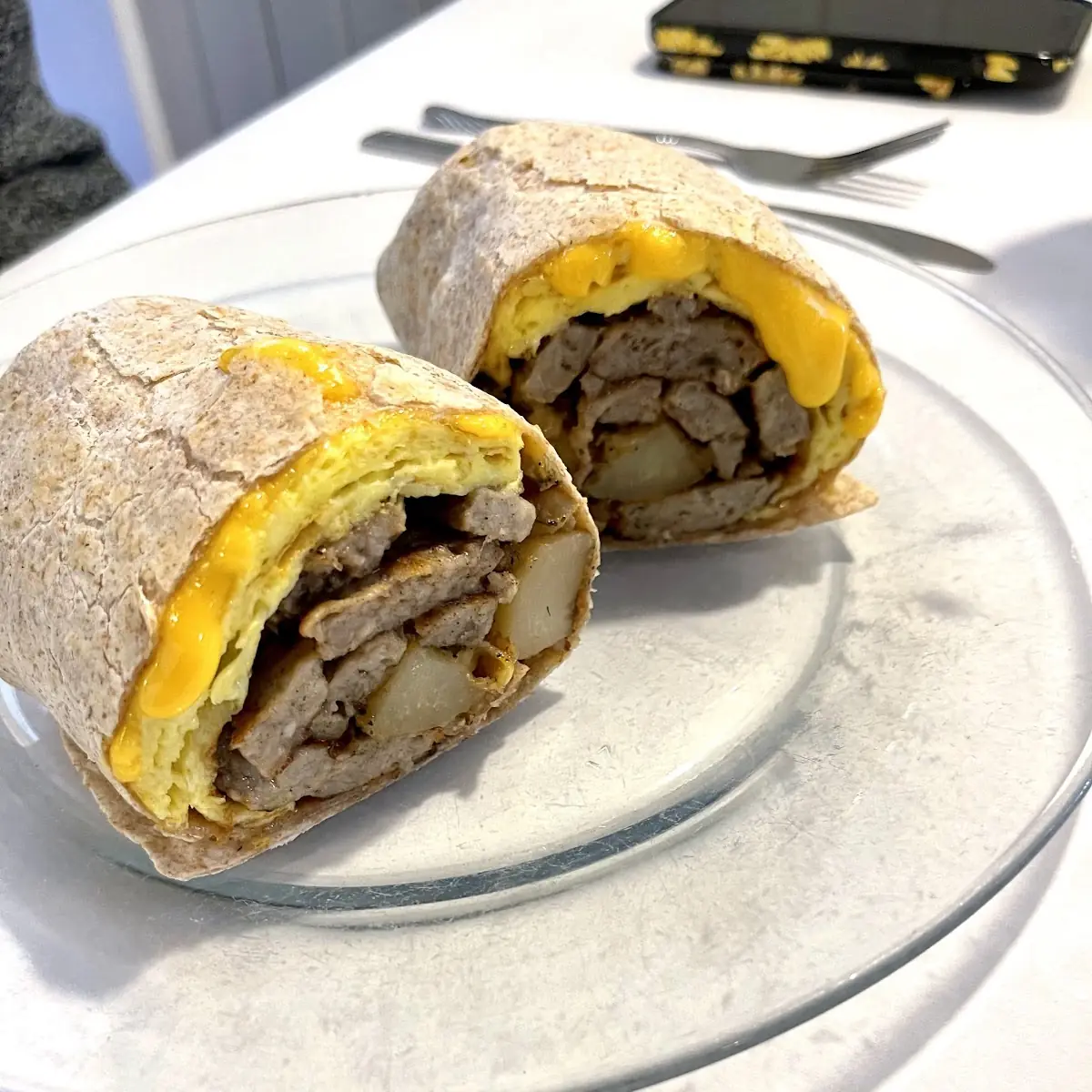 Sausage Egg Cheese Breakfast Wrap