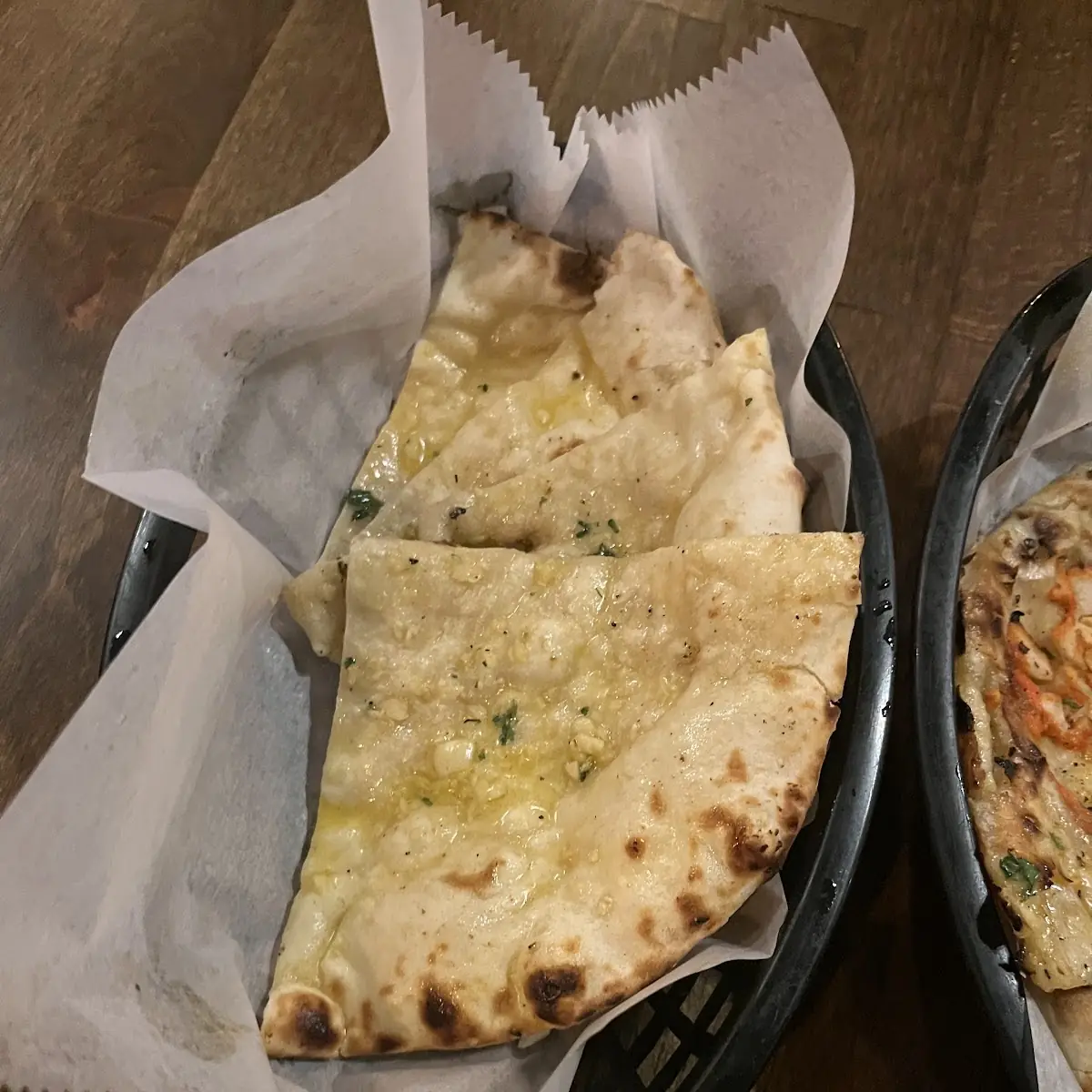 Cheesy Garlic Naan