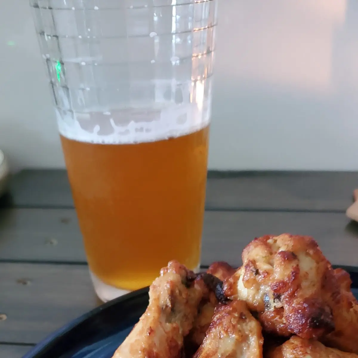 Pepperoni Pizza and Parmesian Wings
