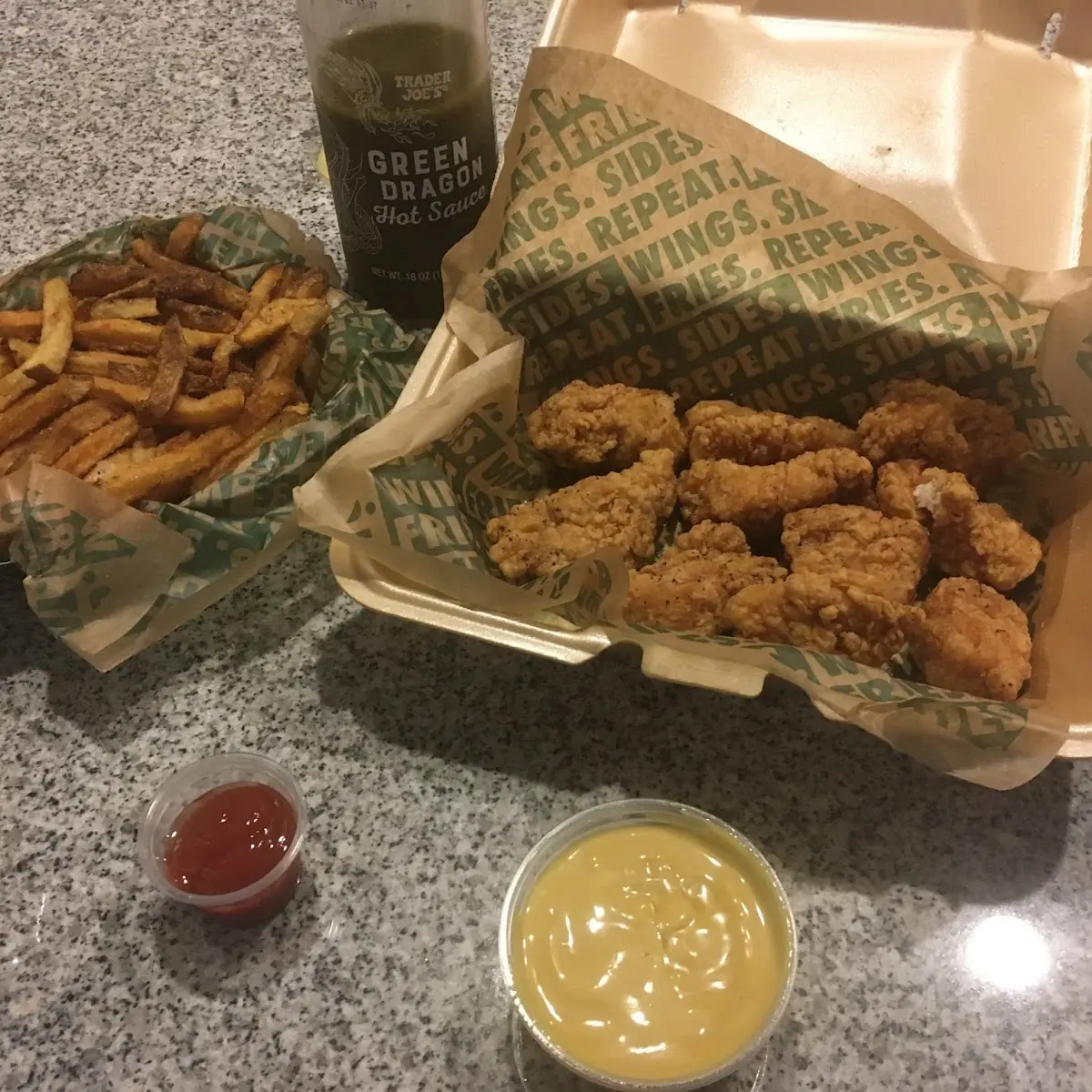 Boneless Wings Combo w Fries
