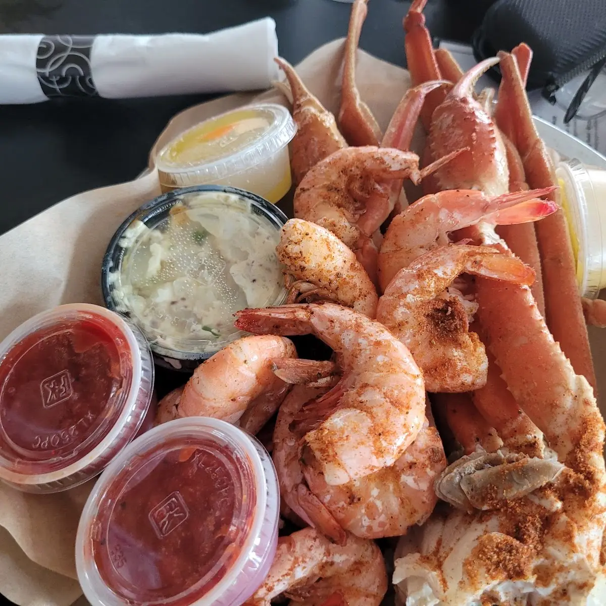 Crabs Legs and Shrimp