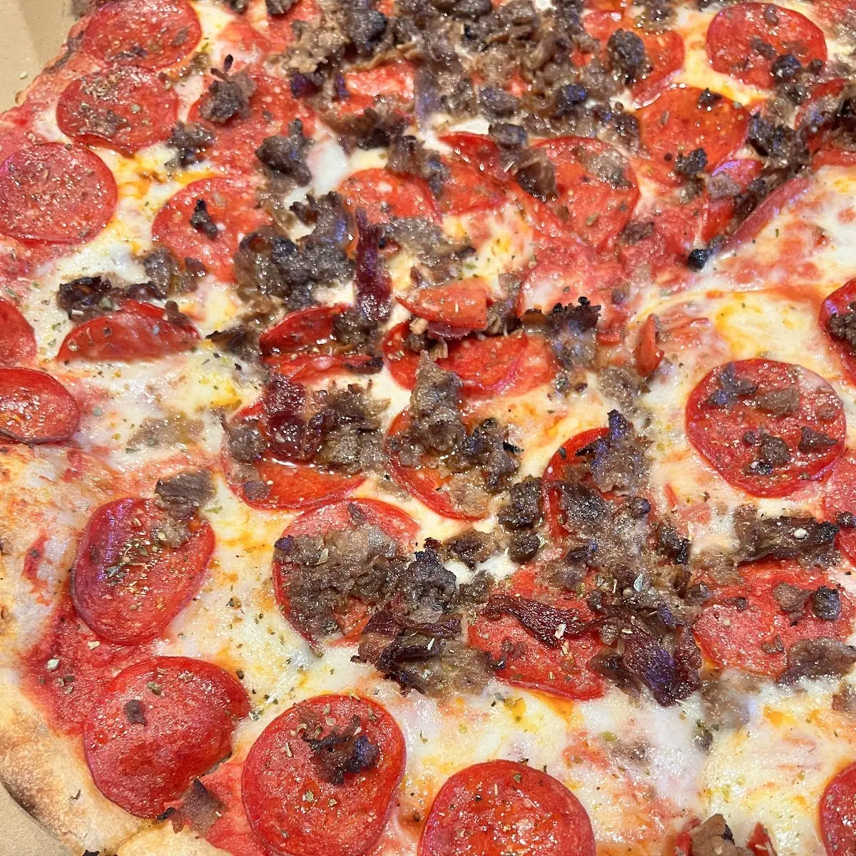 Pepperoni and Sausage Pizza