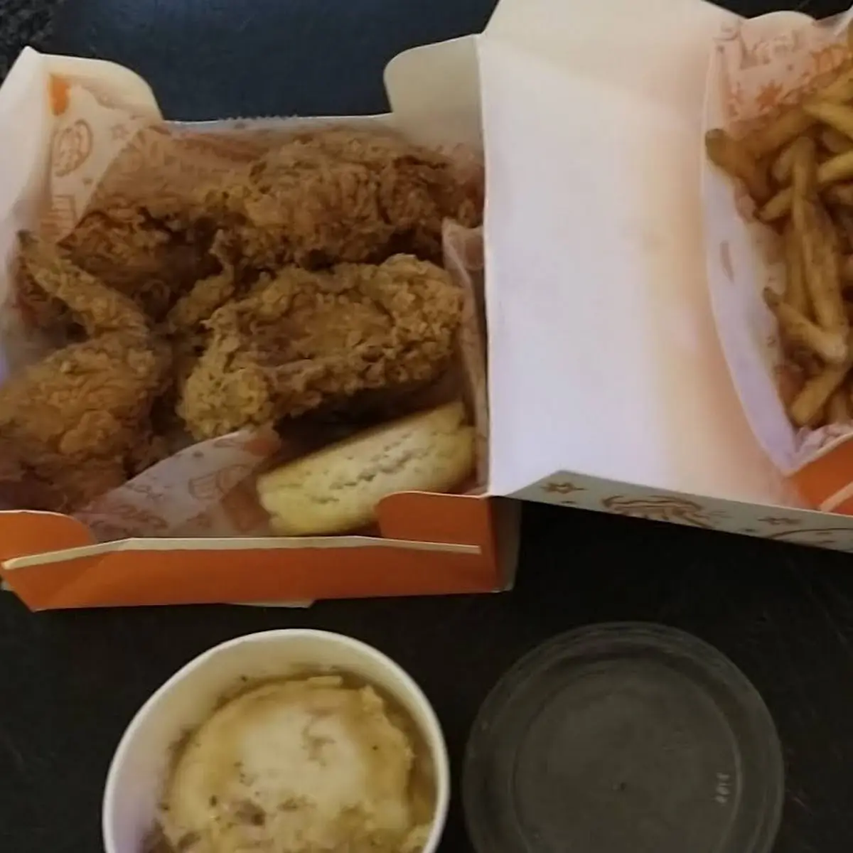 Fried Chicken and Fries