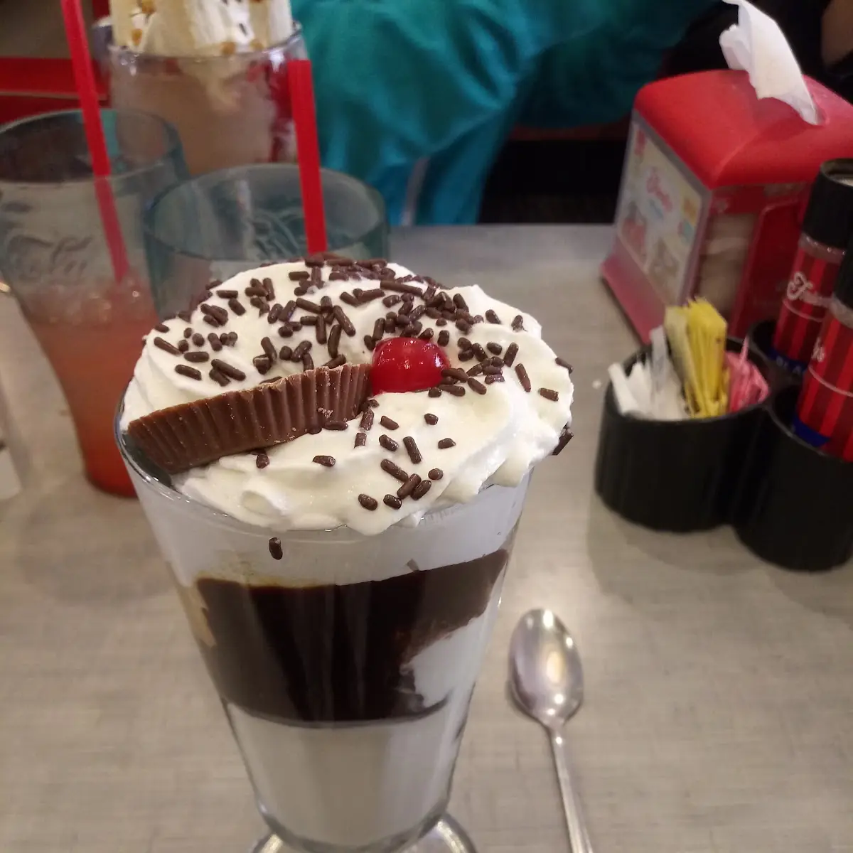 Reeses & Cherry and Vanilla Ice Cream