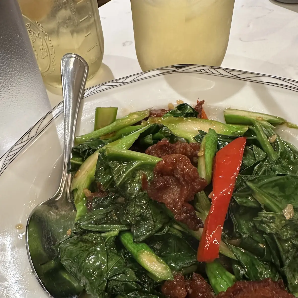 Pad Kana Moo-Krob