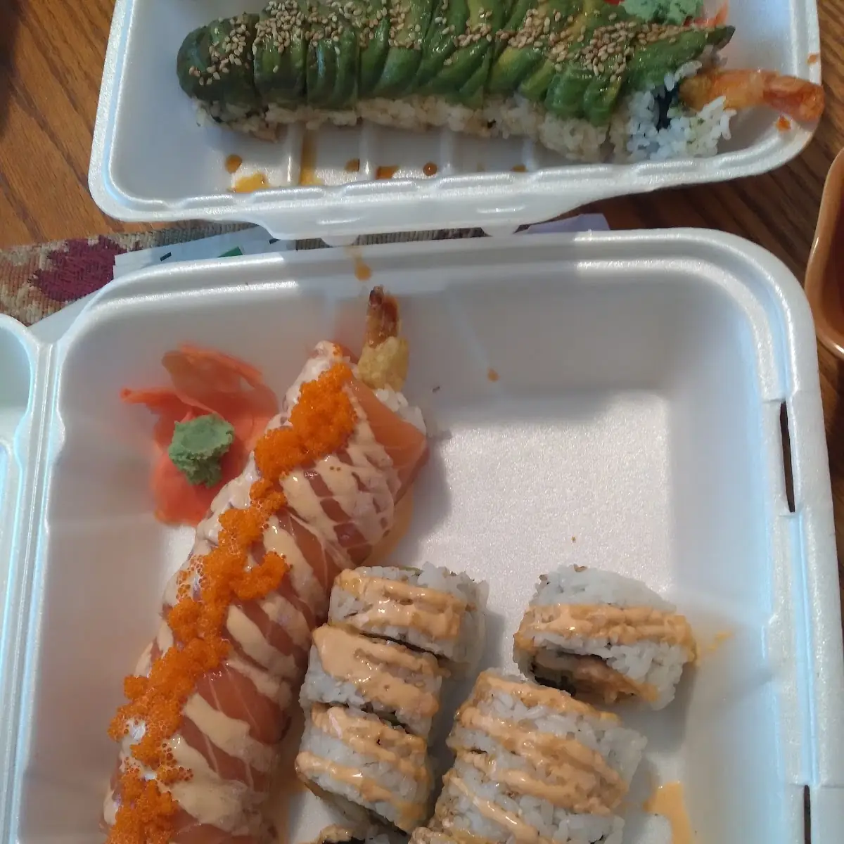Golden Dragon Roll and Lambada Rolls