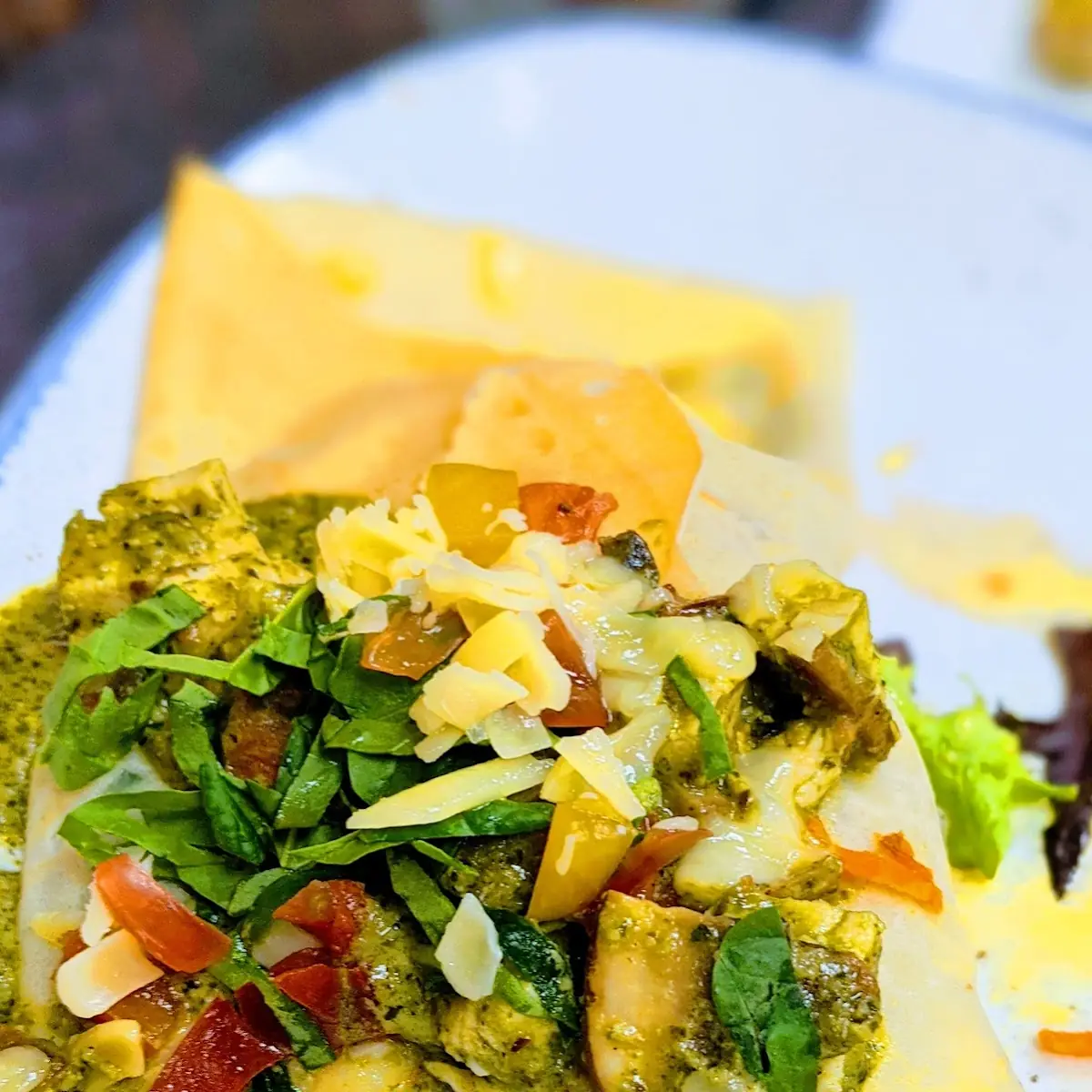 Chicken Pesto Crepe