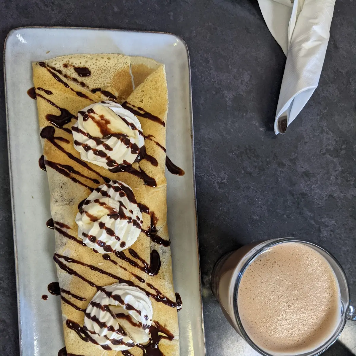 Hazelnut Banana Crepe