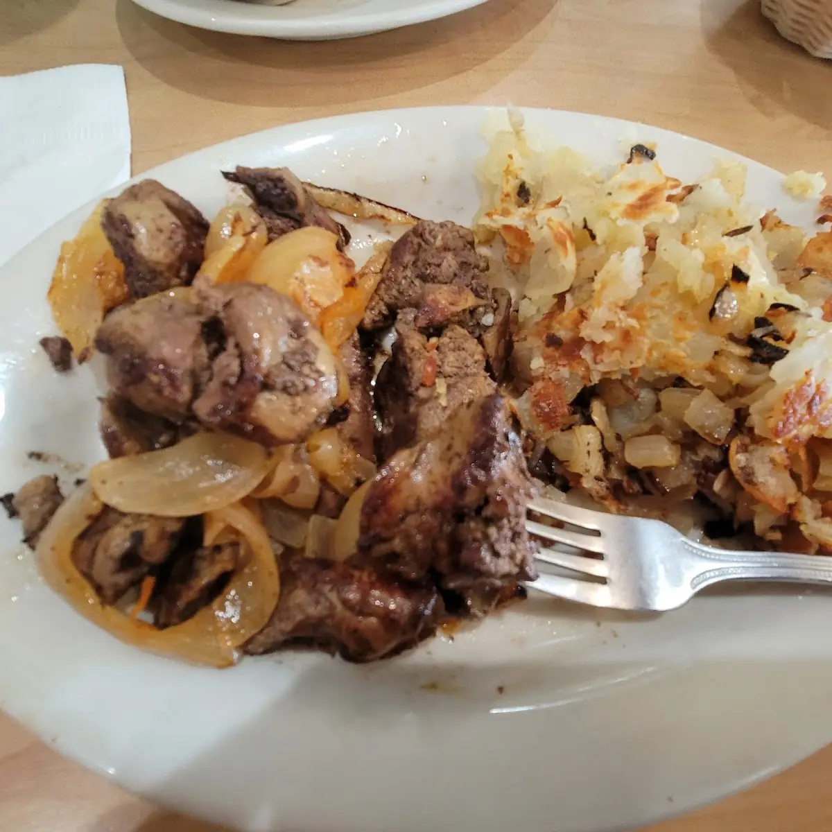Chicken Liver and Onions