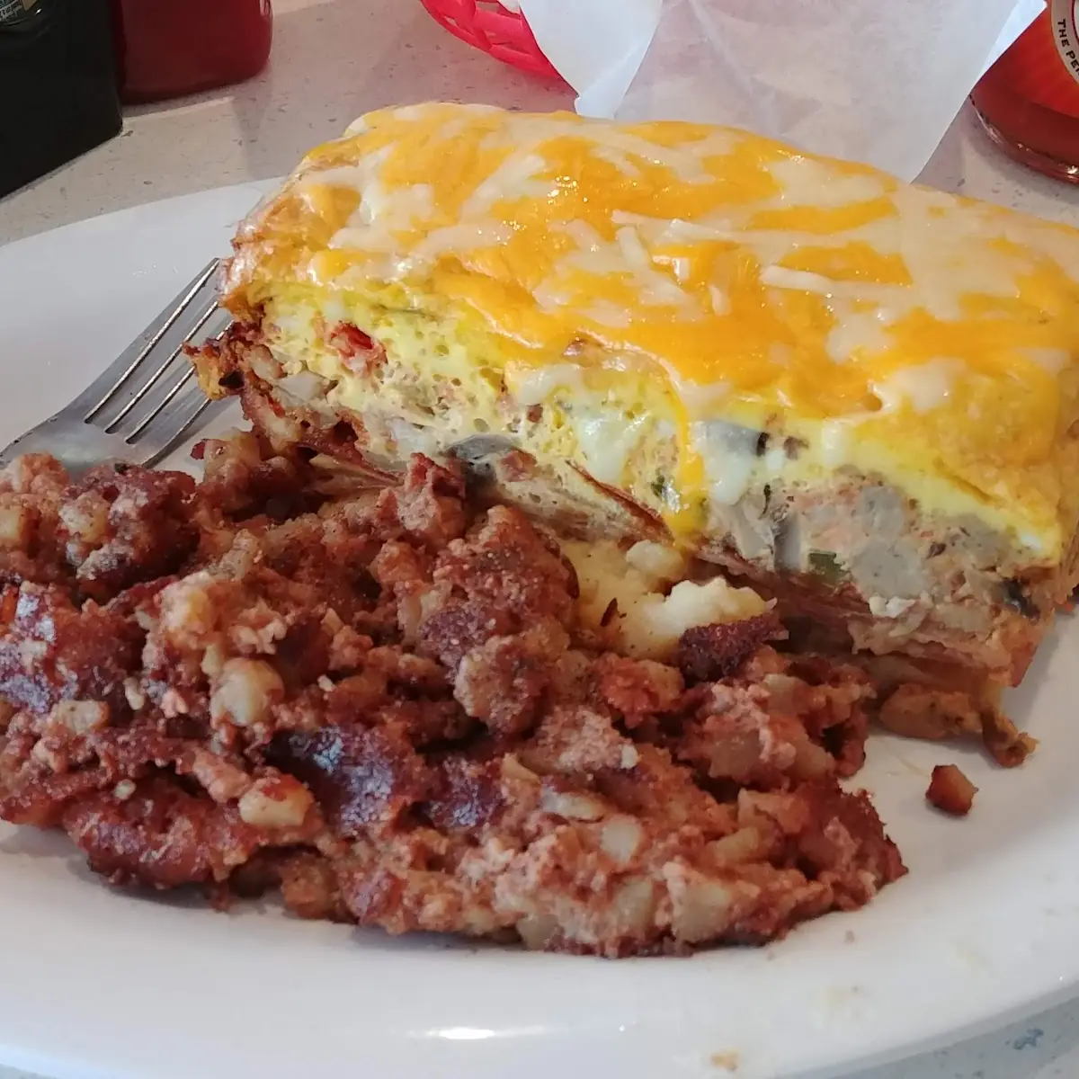Breakfast Lasagna and Homemade Corned Beef Hash