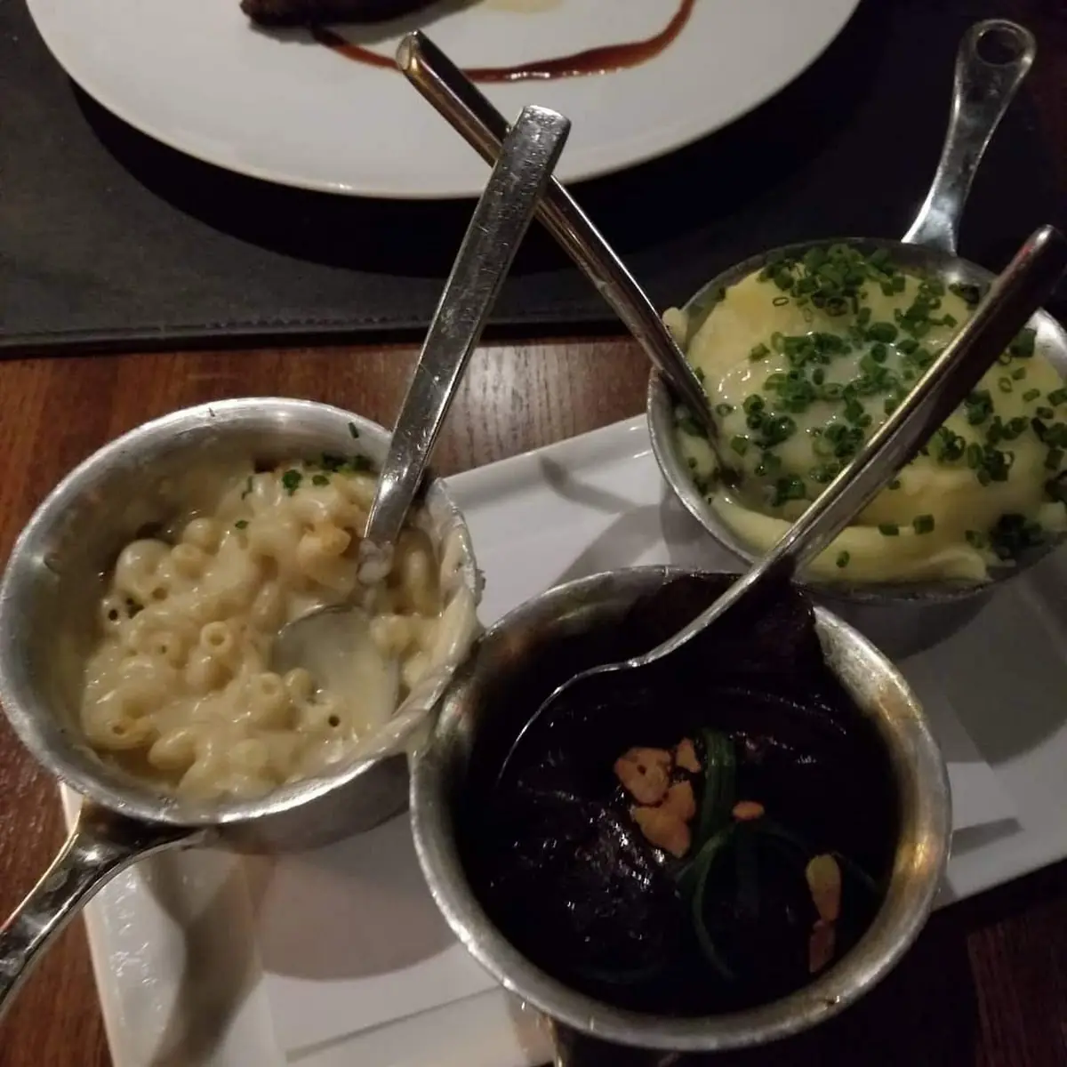 Mac and Cheese Mash Potatoes Mushrooms