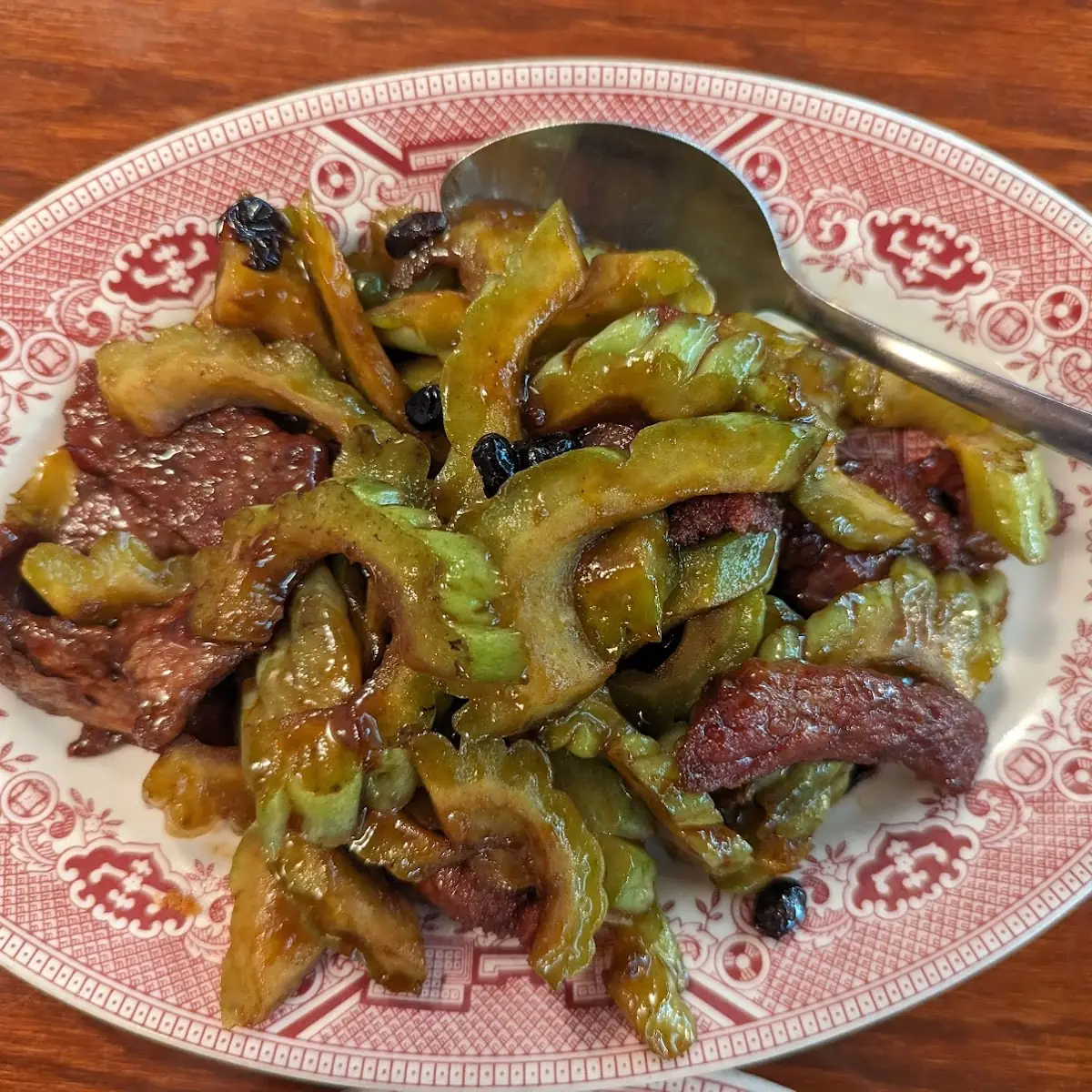 Beef w Bitter Melon on Rice