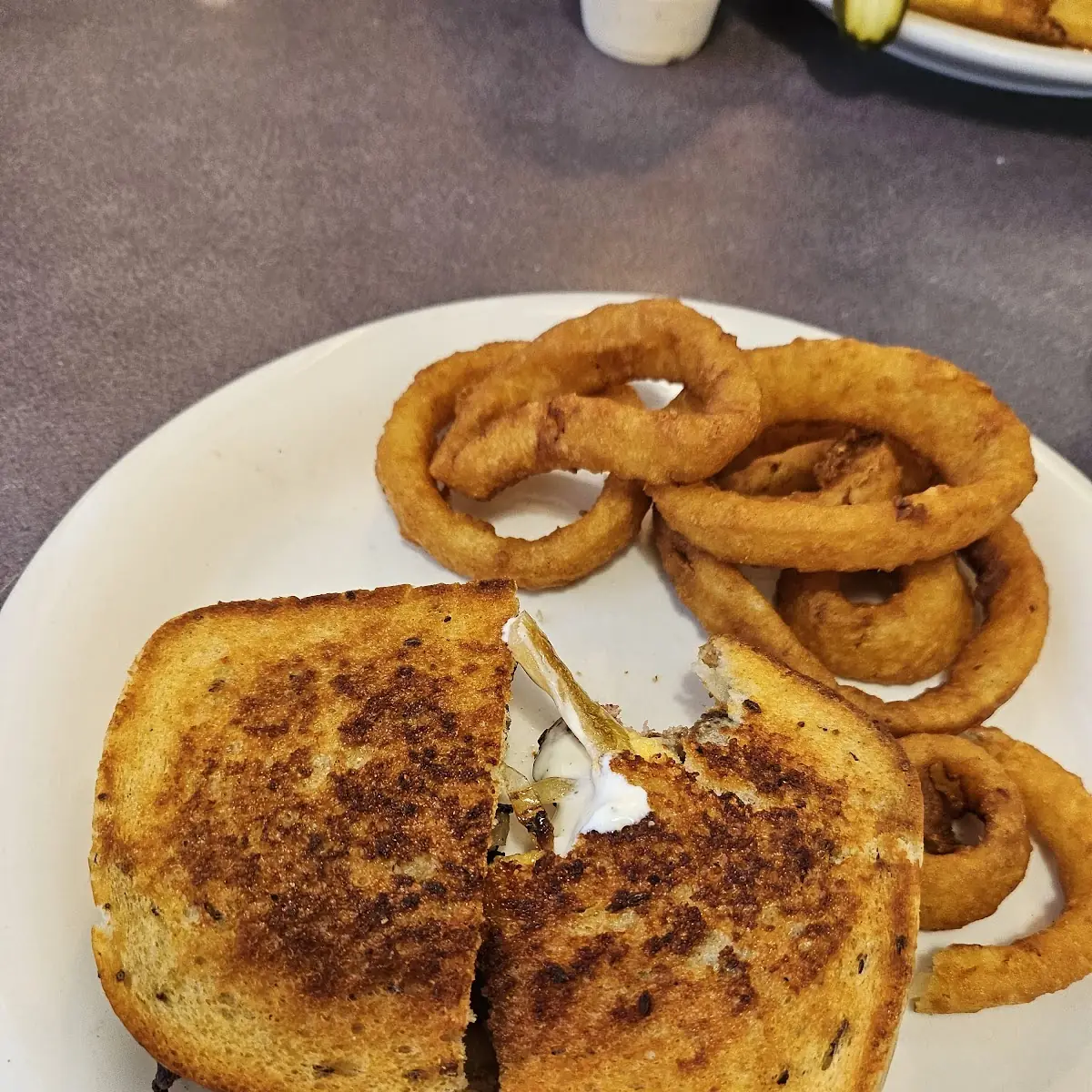 Patty Melt on Rye Bread