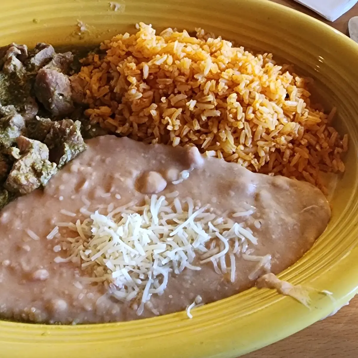 Taco Chile Relleno Rice & Beans