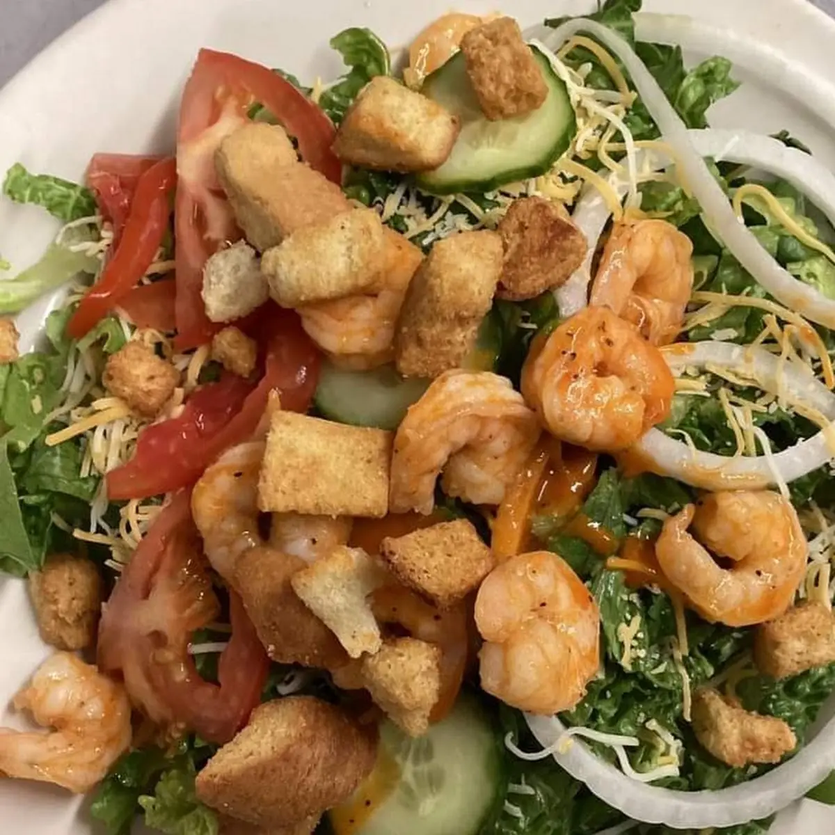 Salad with Grilled Shrimp