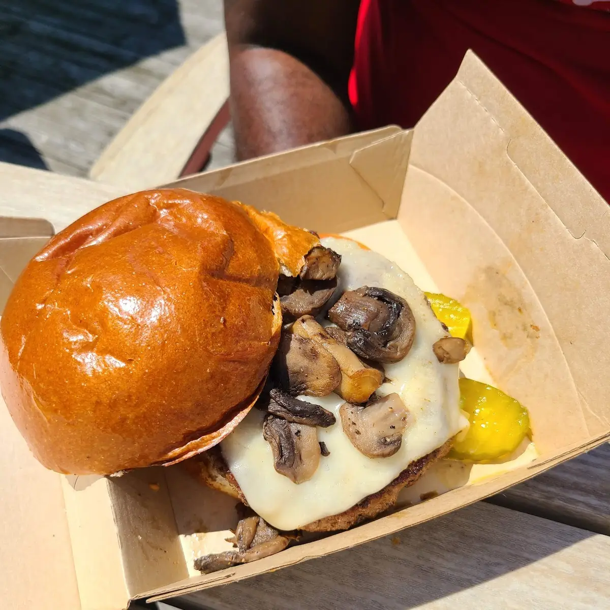 Mushroom Swiss Burger