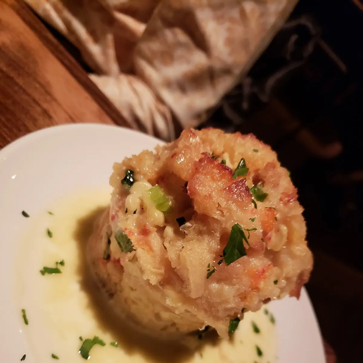 Lobster Bread Pudding