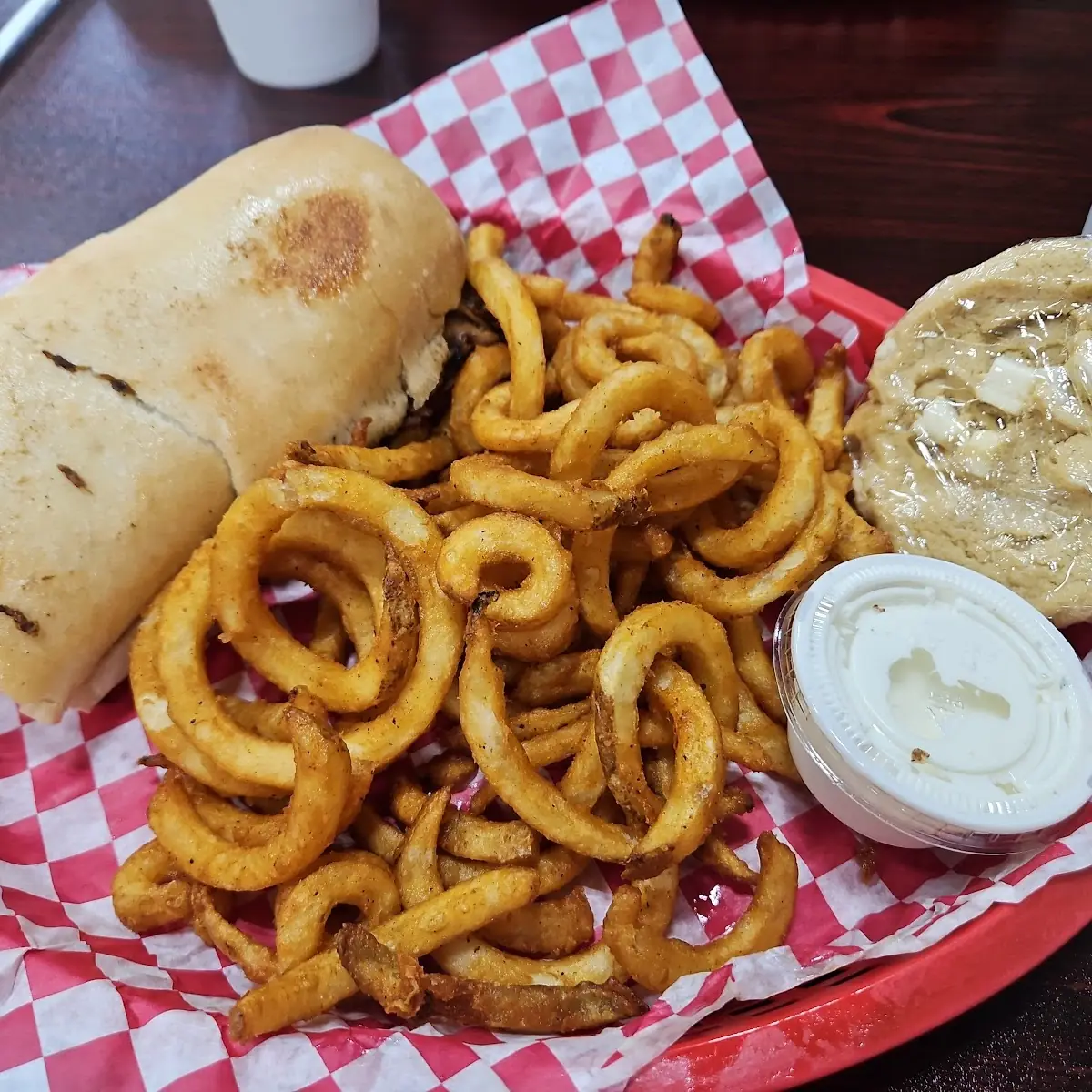 Brisket Sandwich Curly Fries