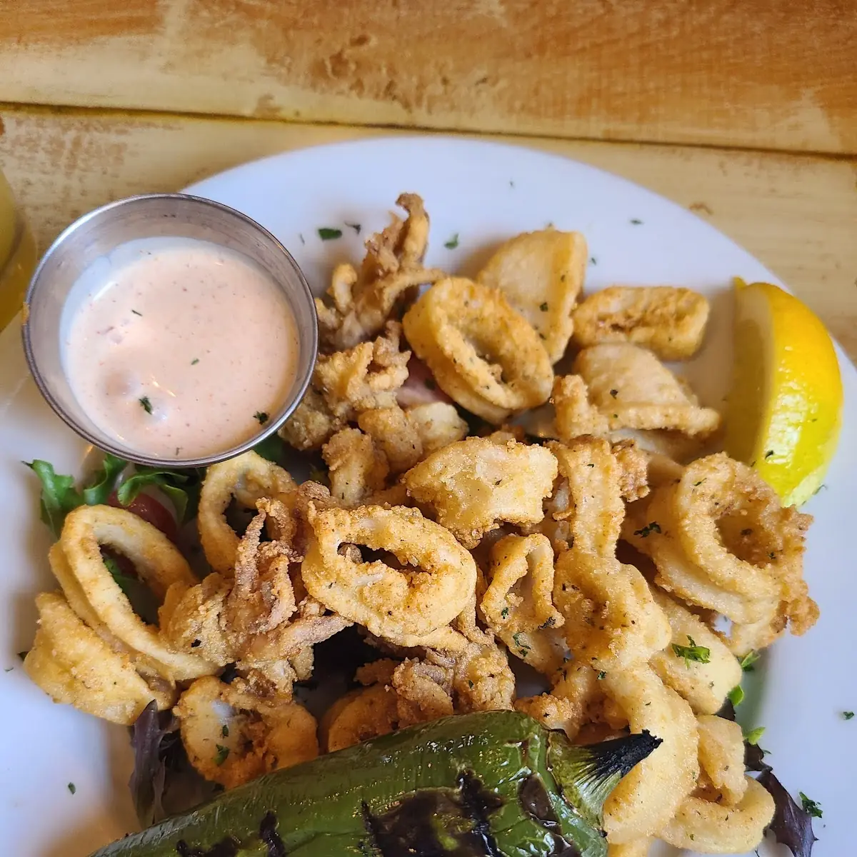 Crispy Fried Calamari with Vegetables