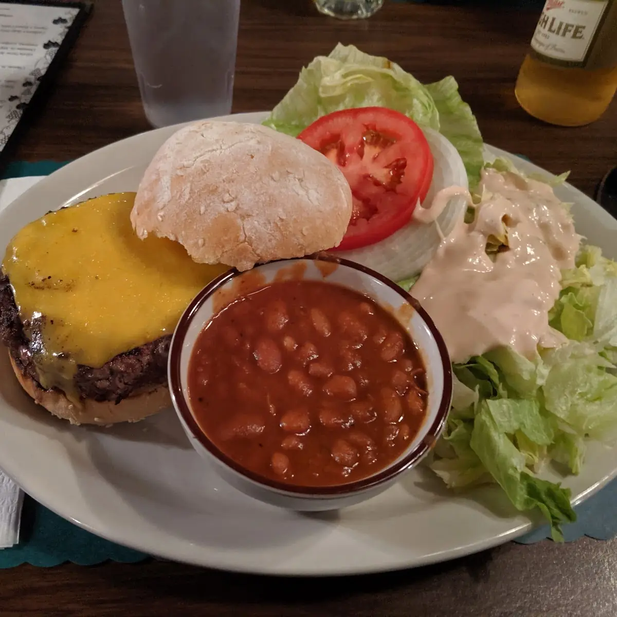 Burger and Fries