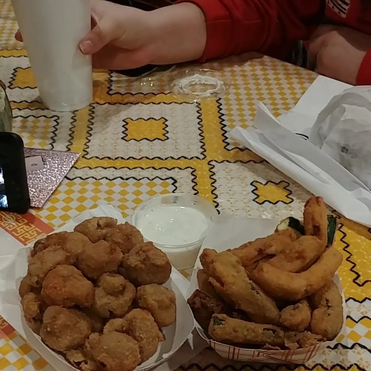 Fried Mushrooms and Zucchini Sticks