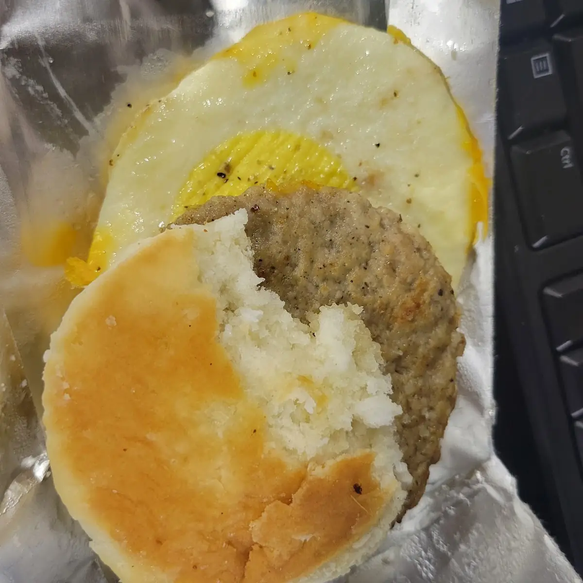Sausage Egg and Cheese Biscuit