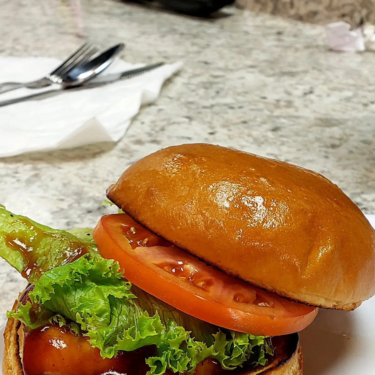 Chicken Sandwich with BBQ Sauce