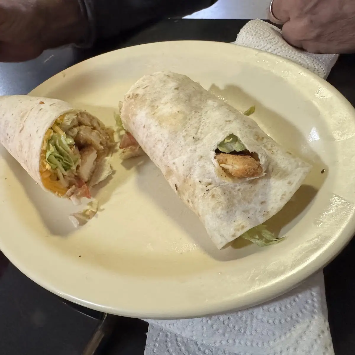 Fried Spicy Chicken Wrap