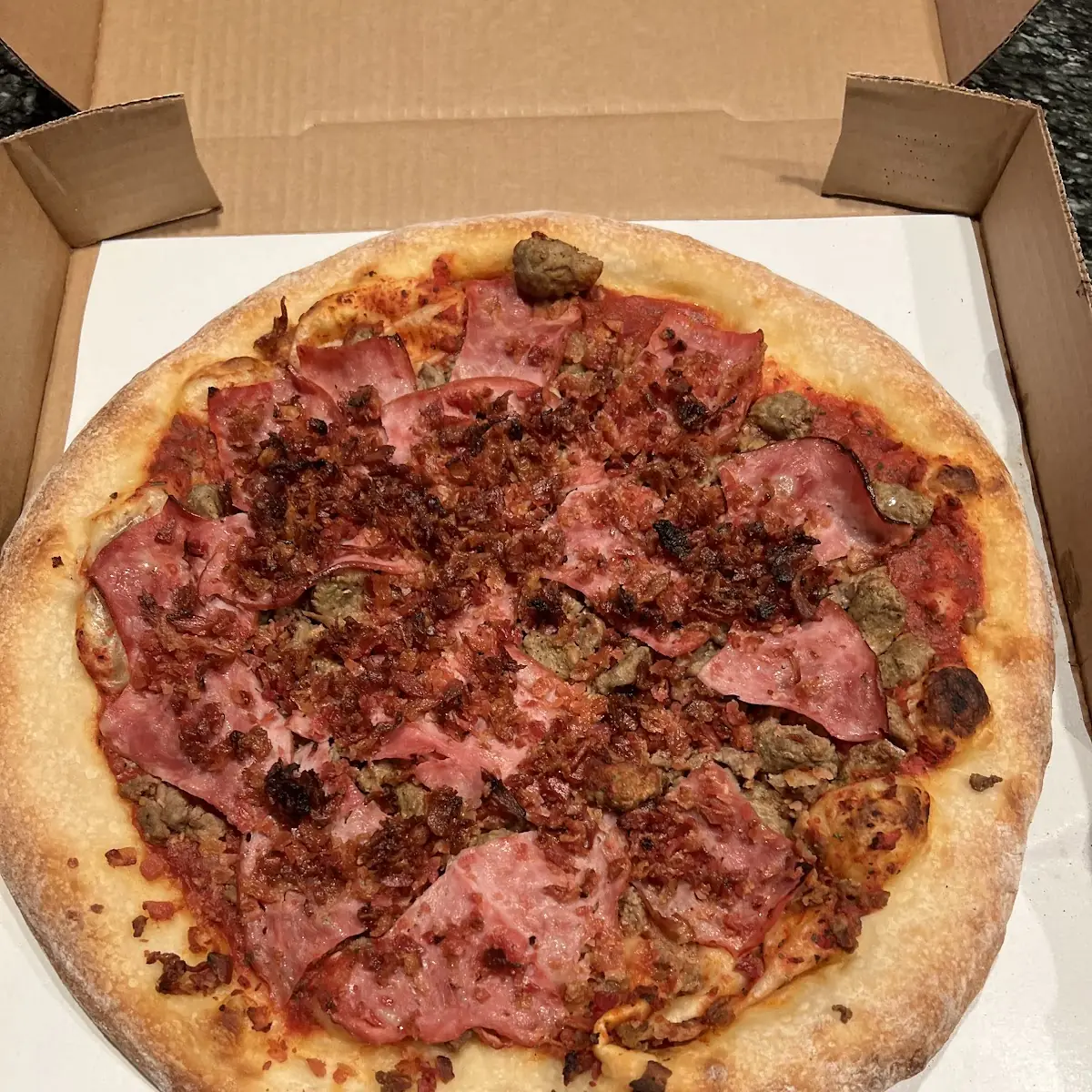 Five Meat Pizza