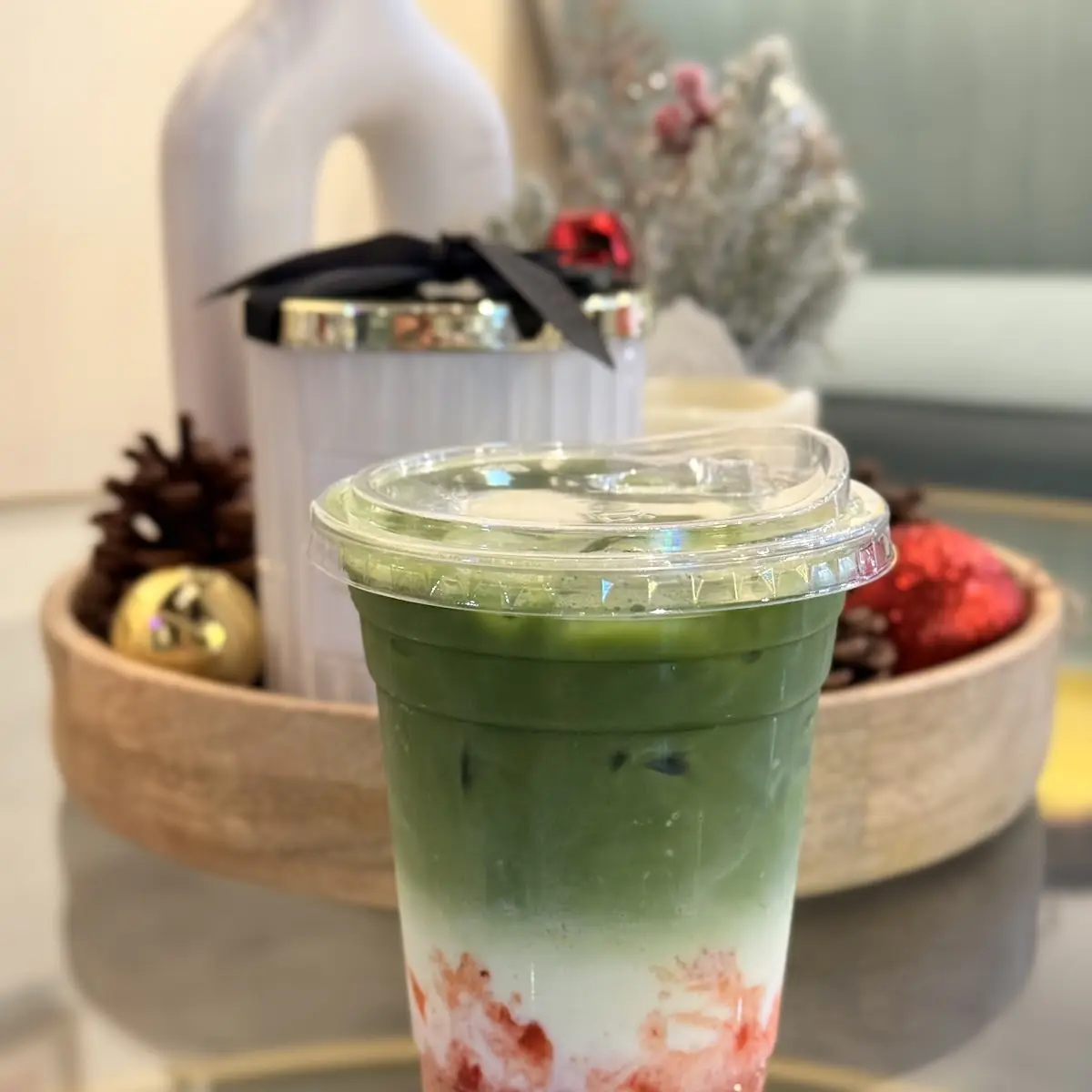 Strawberry Matcha Latte