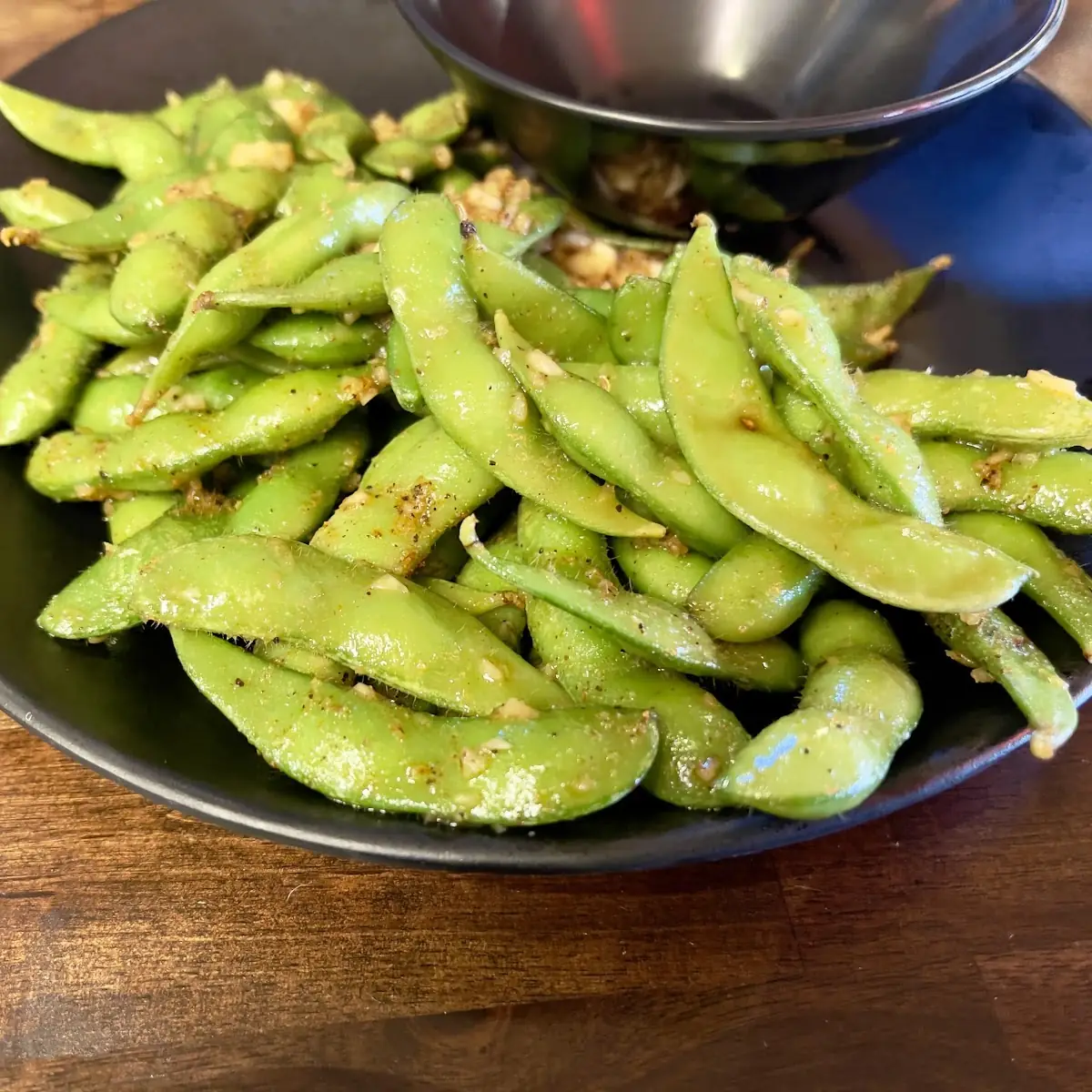 Spicy Garlic Edamame