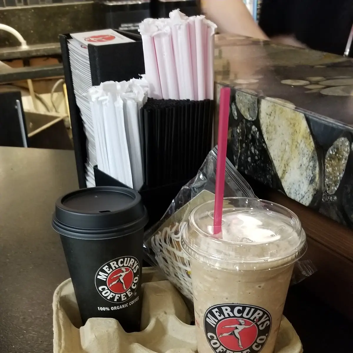 Blended Mocha & 16 Oz Sugar Free Vanilla Latte