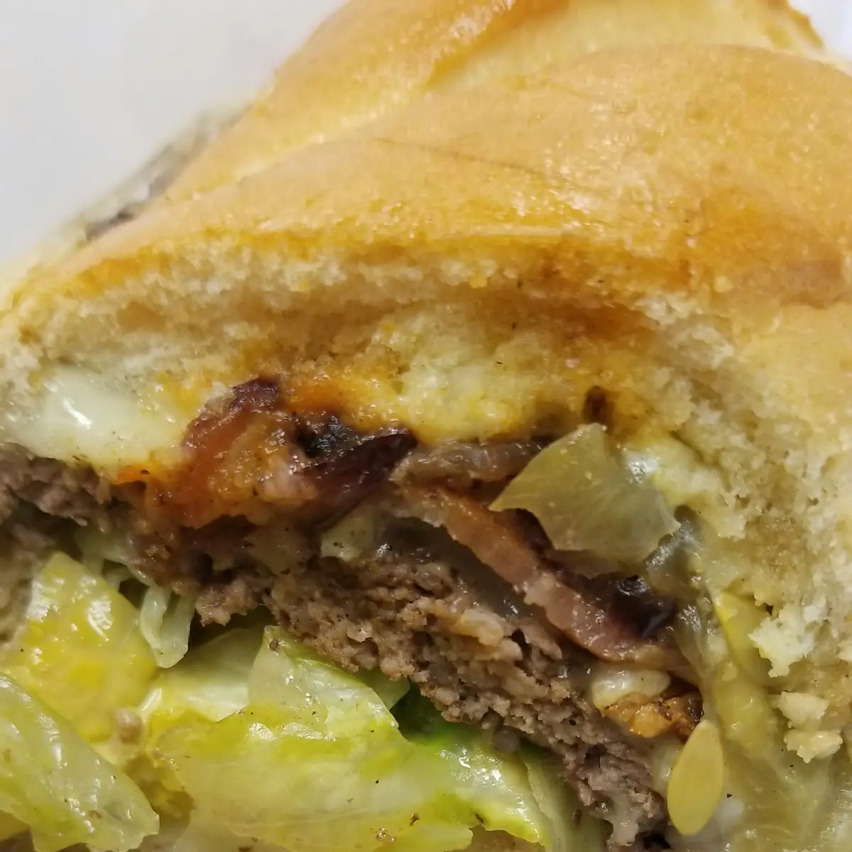 American Burger with Bacon