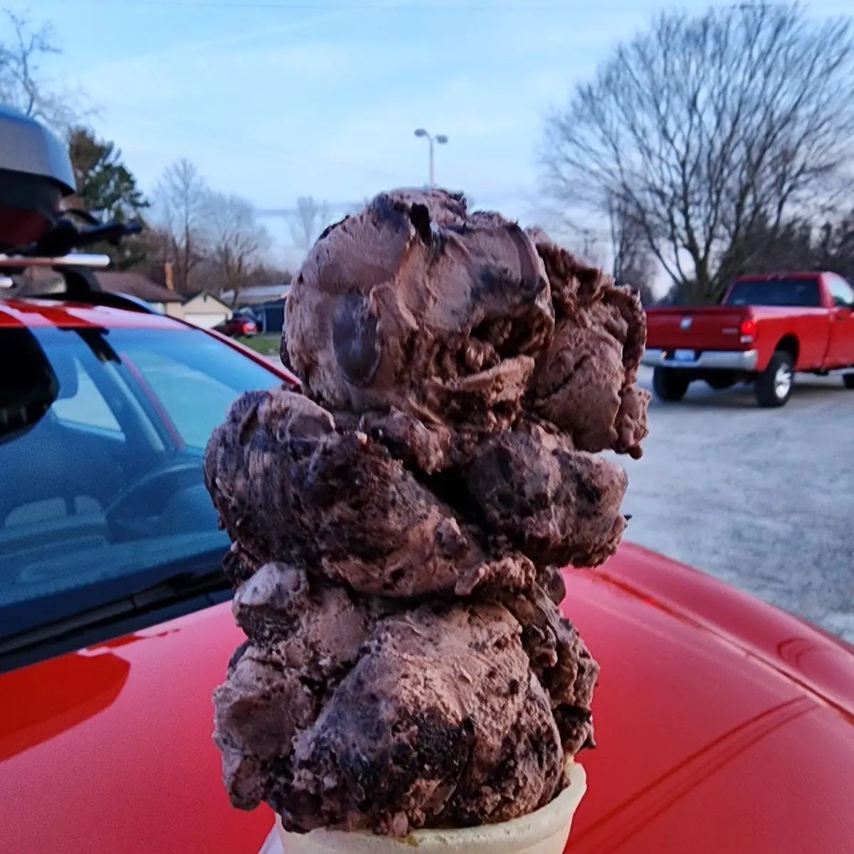 Michigan Pothole Ice Cream Cone
