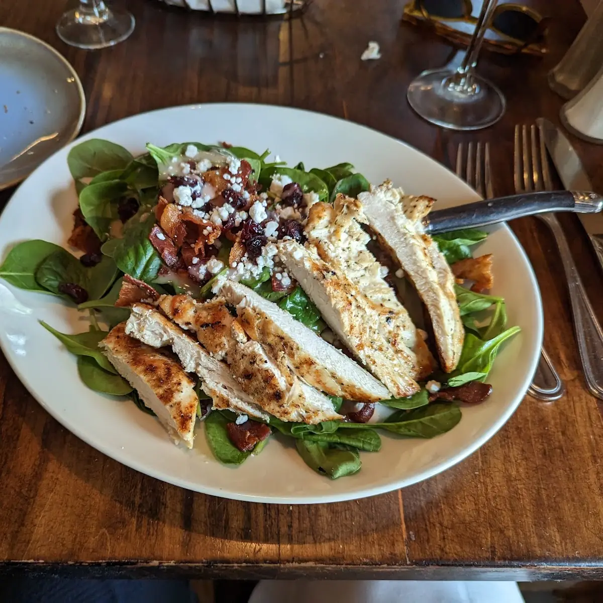 Spinach Salad with Chicken