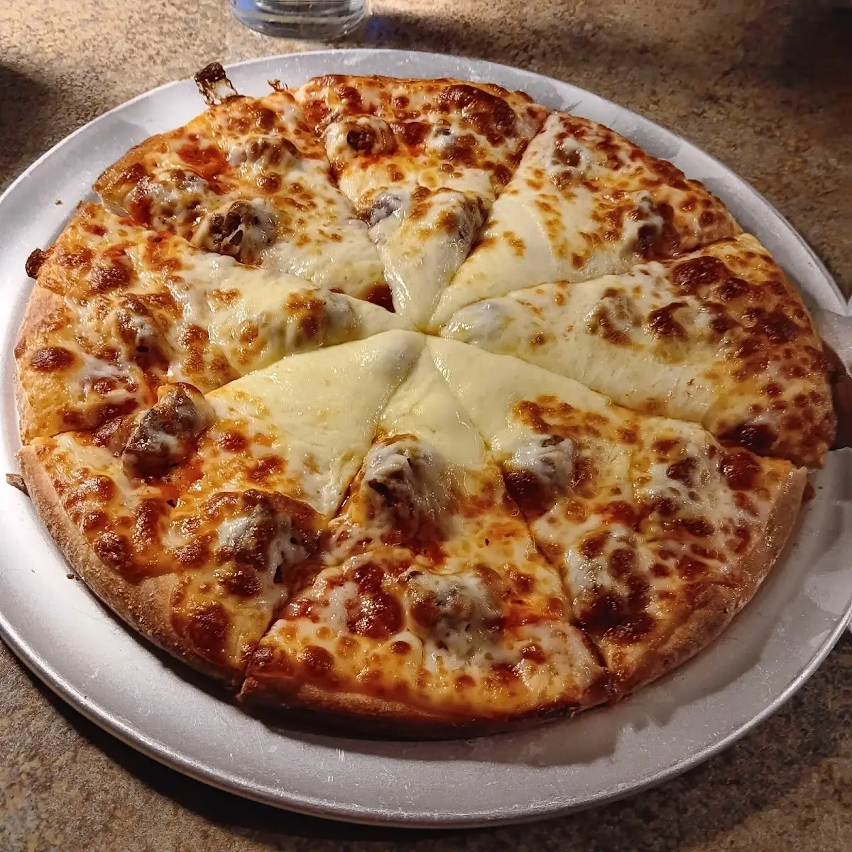 Pizza with Mozzarella on Top