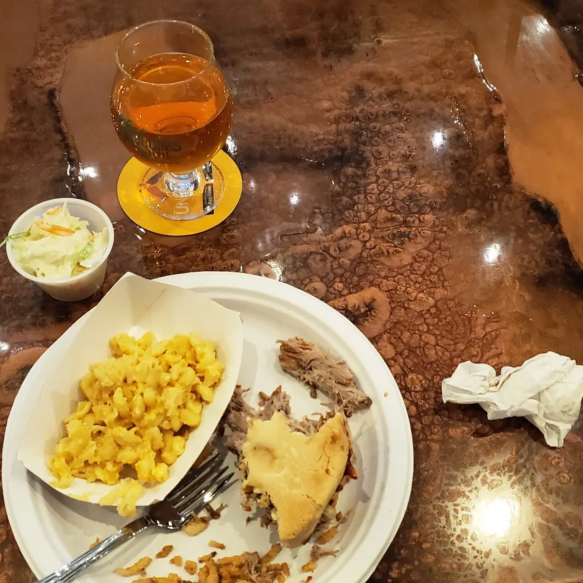 Pulled Pork Sandwich and Home Style Mac N Cheese