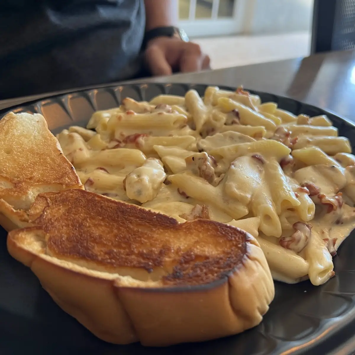 Three Cheese Carbonara Pasta