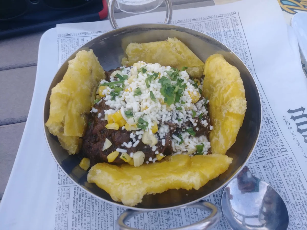 Tostones with Ropa Vieja