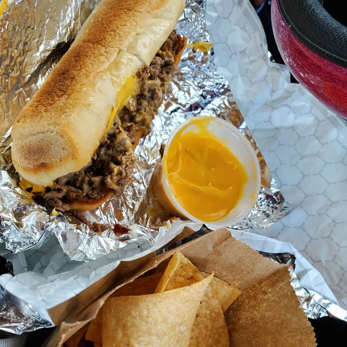 Philly Cheesesteak w Bacon