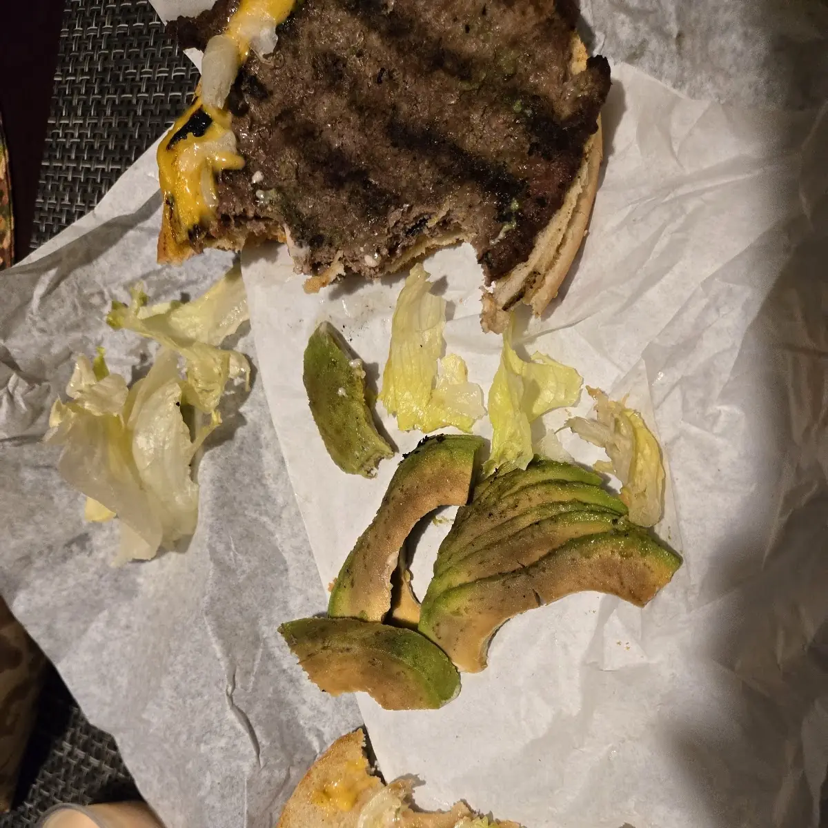 Double Cheeseburger with Two-Tone Green Rubber