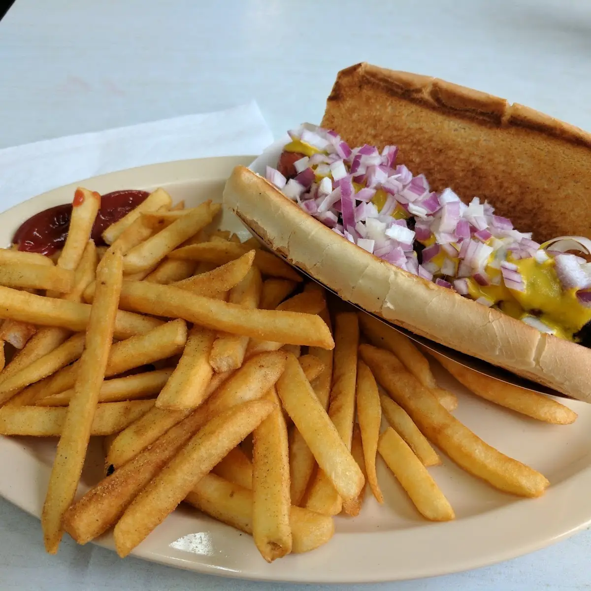 Hot Dog and Fries