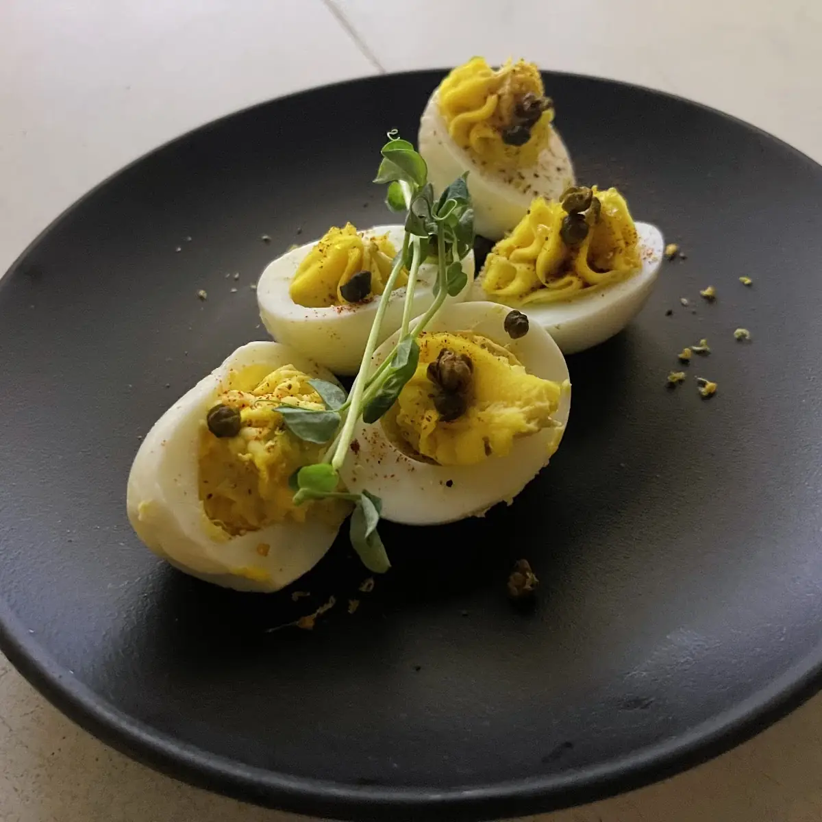 Sweet Tea Brined Deviled Eggs