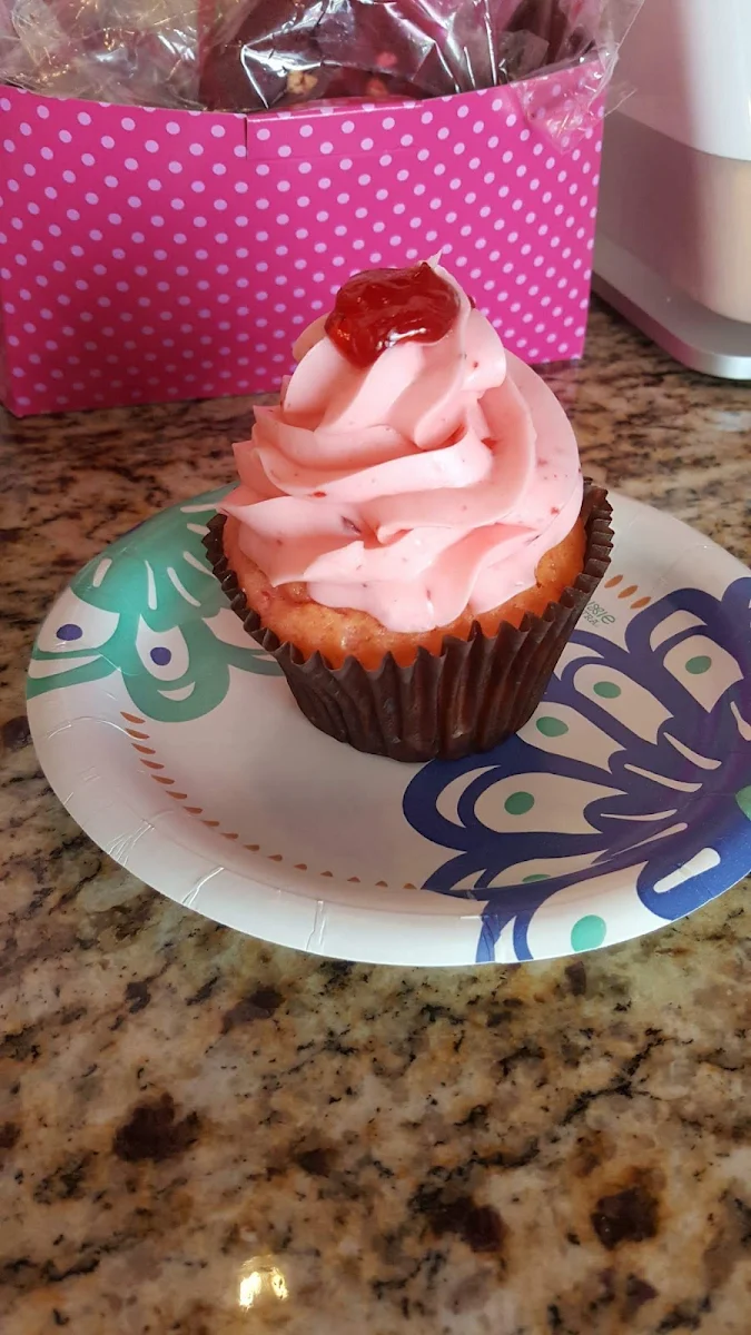 Strawberry Filled Cupcake