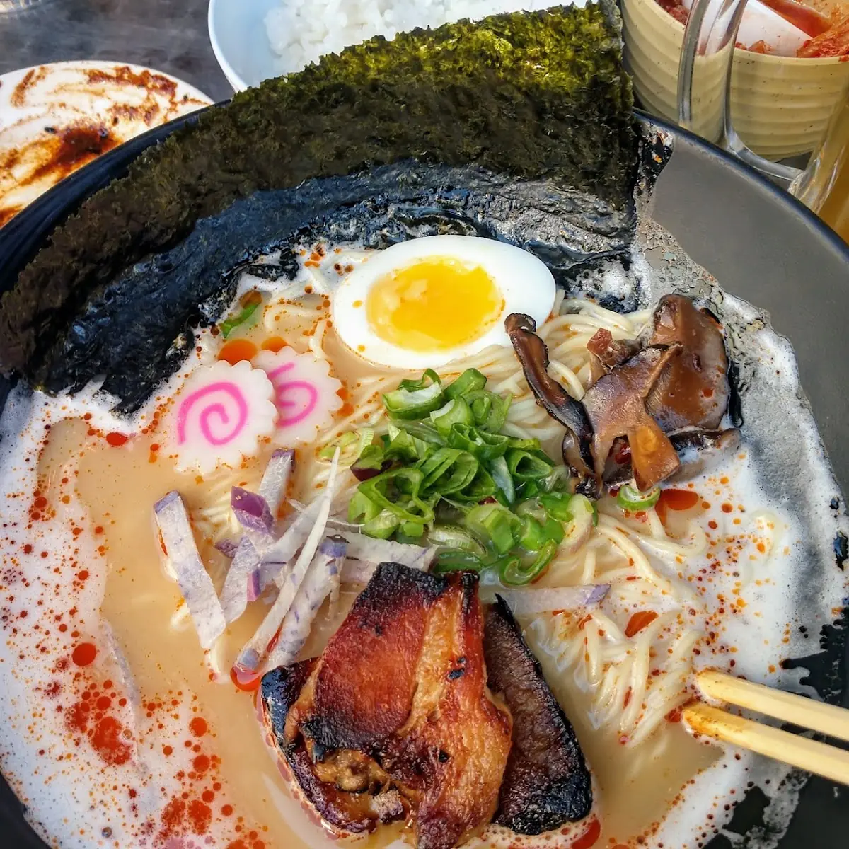 Tonkotsu Ramen with Yaki Soba