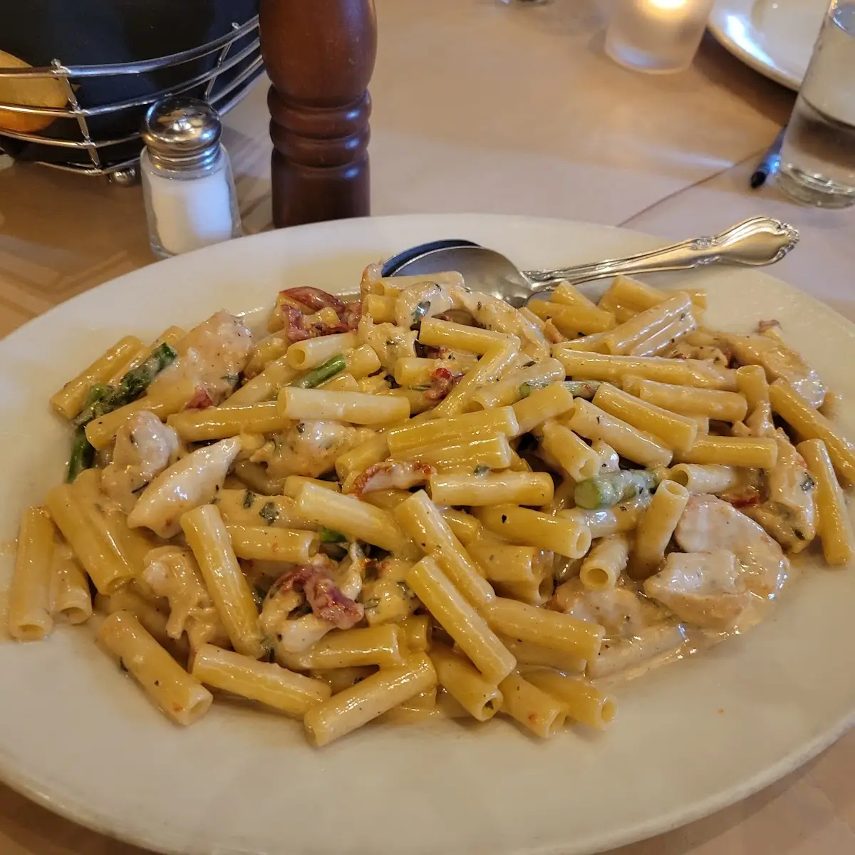 Chicken Montana and Baked Ziti